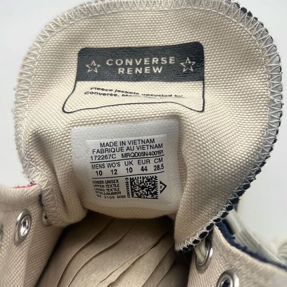 CONVERSE CHUCK 70 HI 'NAVY / RED NWB-unisex Men 10 / women 12 - Picture 5 of 10